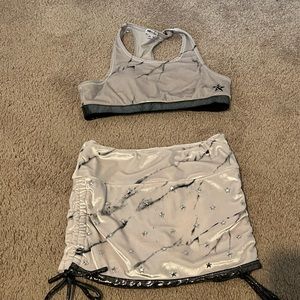HTF white velvet Rebel set YL